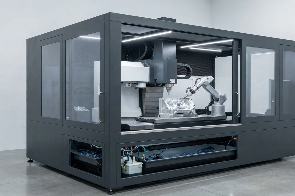 CNC Machine Enclosures in the Unified Steel fabrication workshop